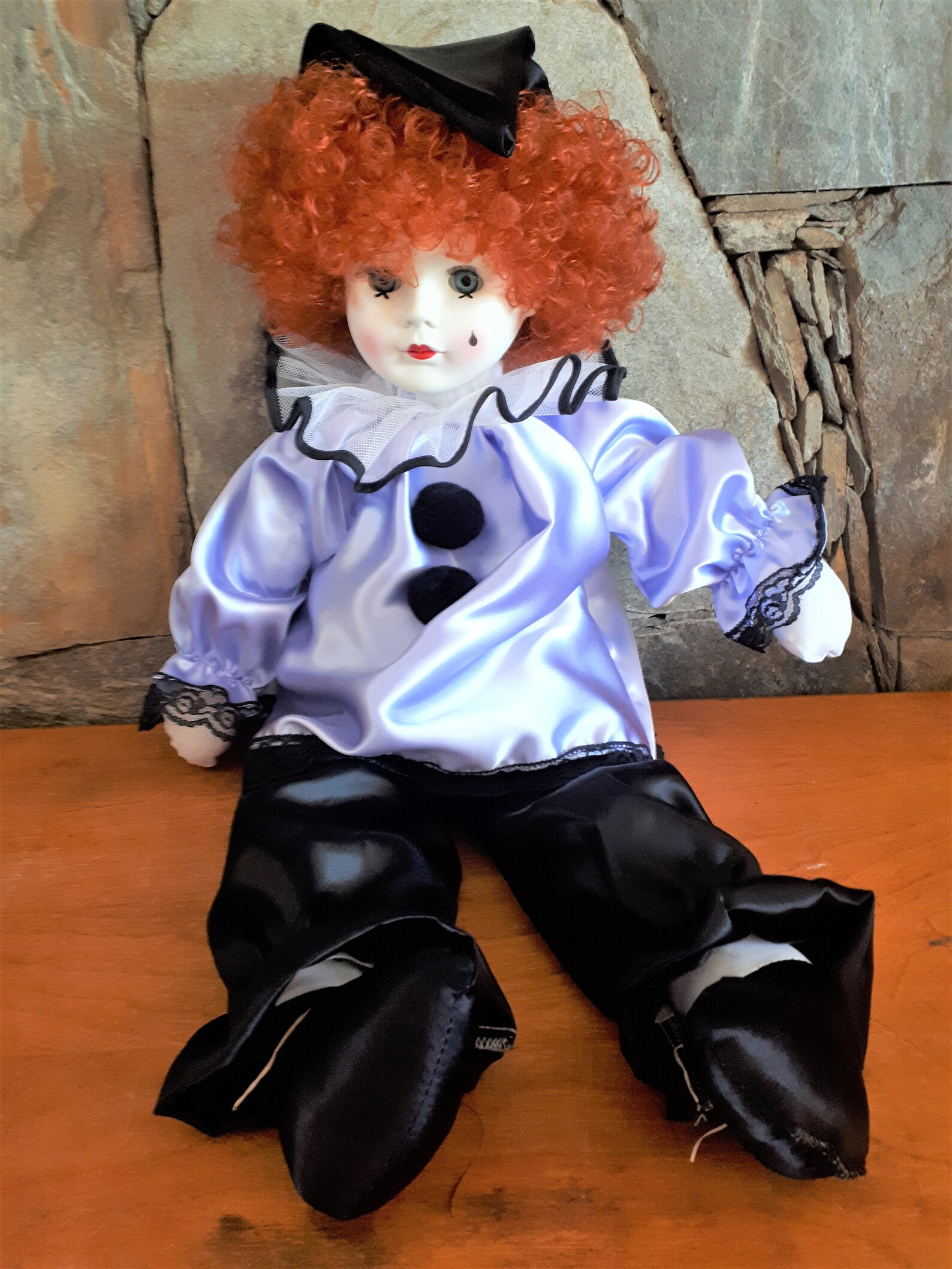 Vintage 1980s Star Doll Pierrot Clown Doll New In Box 26 Inch Etsy