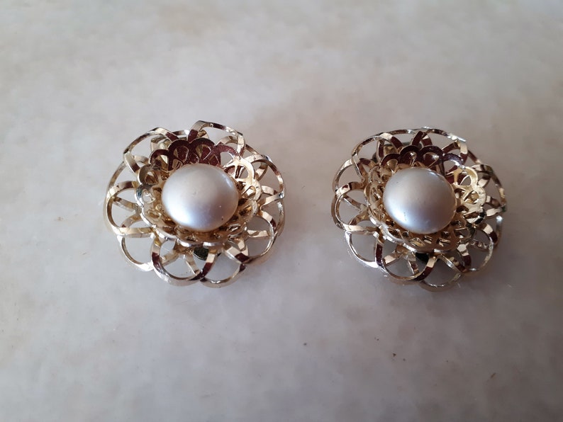 Vintage 1950s Clip On Earrings West Germany
