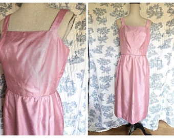 Size M Vintage 1990s Pink Midi Dress