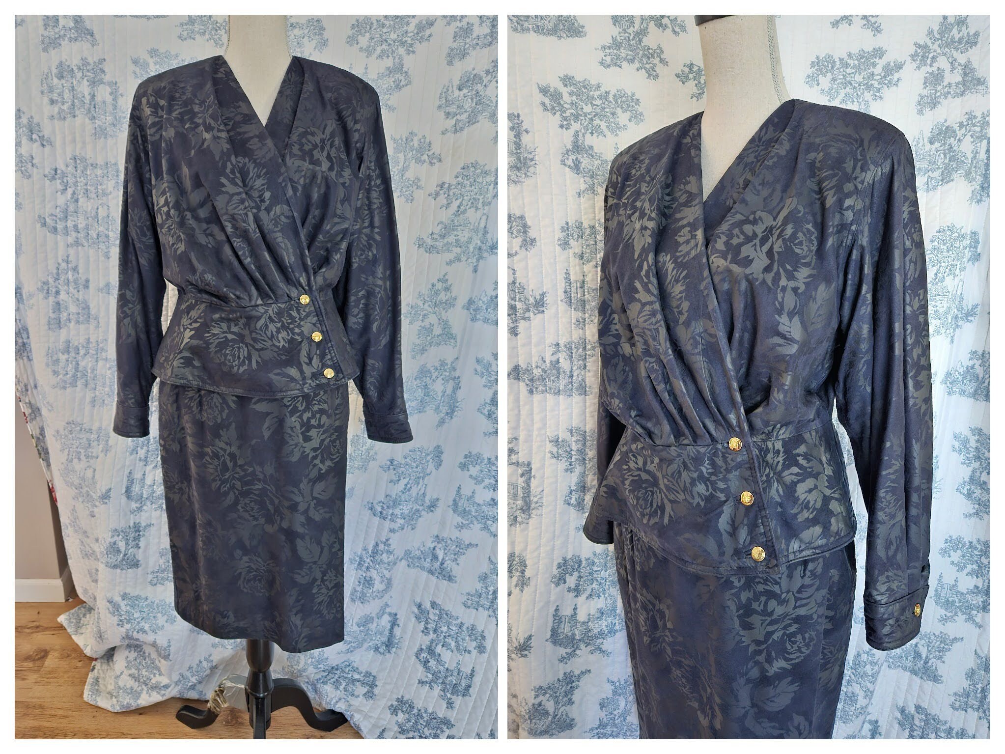 Navy blue skirt size 10 top