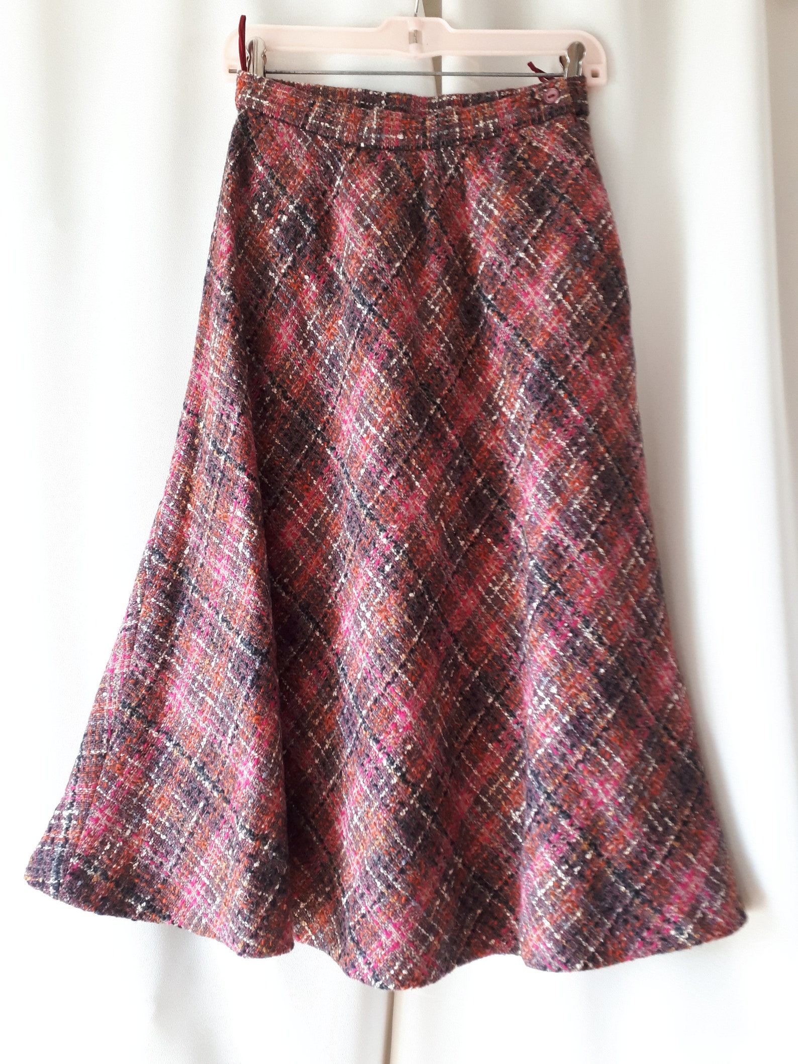 Vintage 1970s Alexon Sportset Plaid Midi Skirt Size Small - Etsy Canada