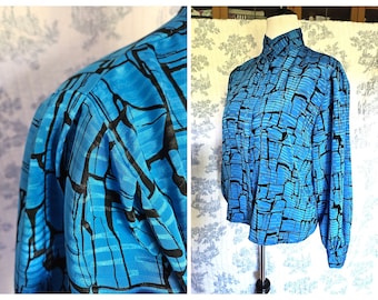 Size 14 Vintage 1980s Rachael long Sleeve Blouse