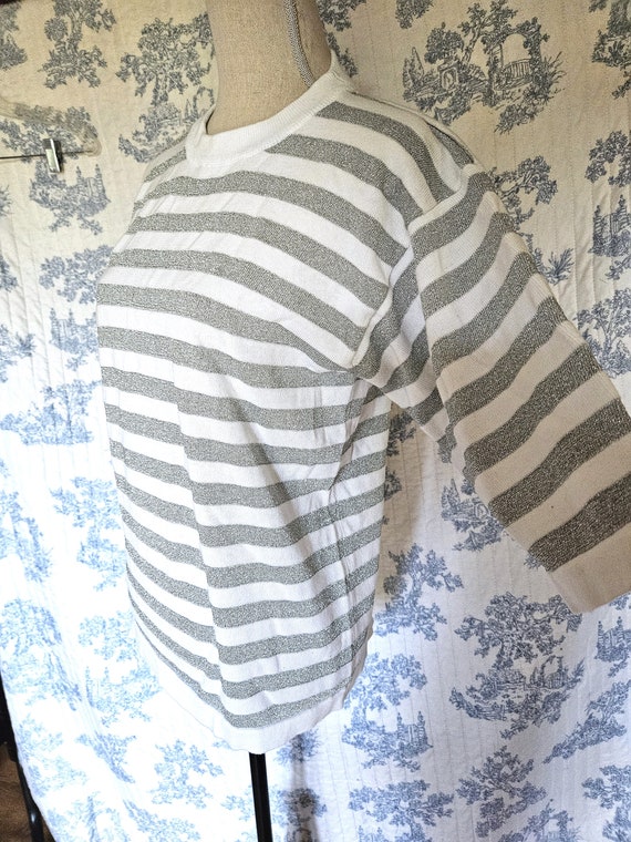 Size M Vintage 1980s Woodward's Silver And White … - image 7
