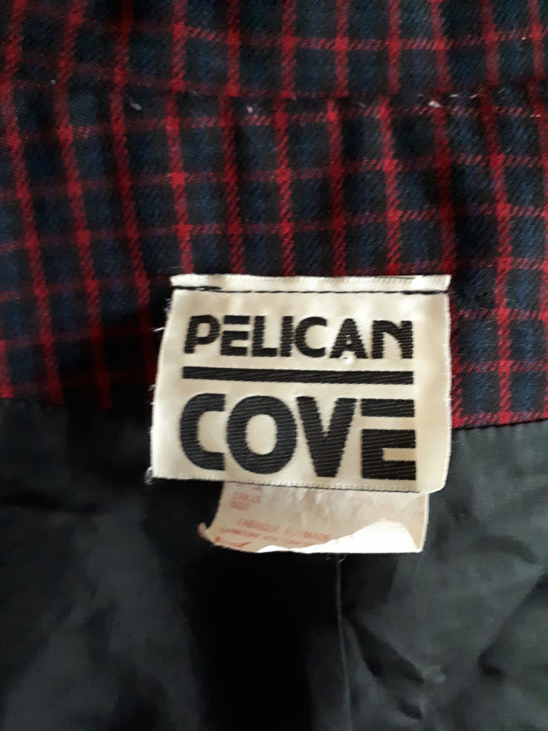 Vintage 1980s Pelican Cove Plaid Blazer Size XL