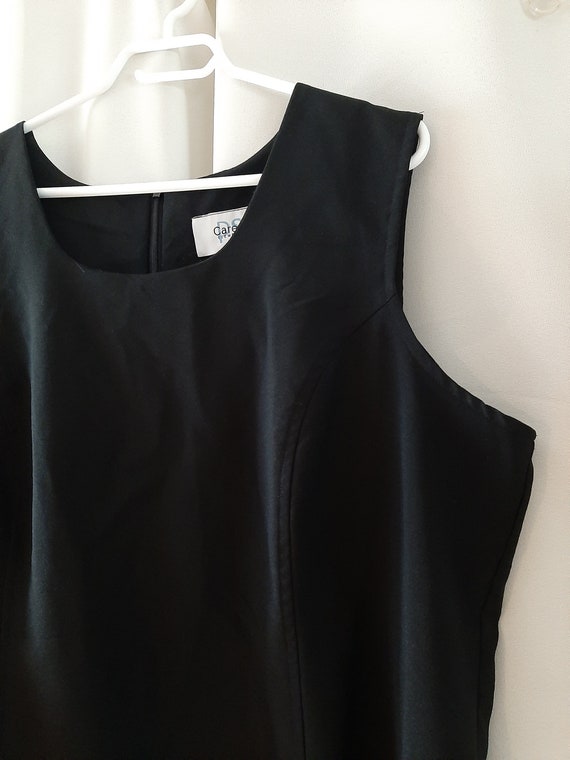Vintage 1980s Plus Size 24 Black Dress