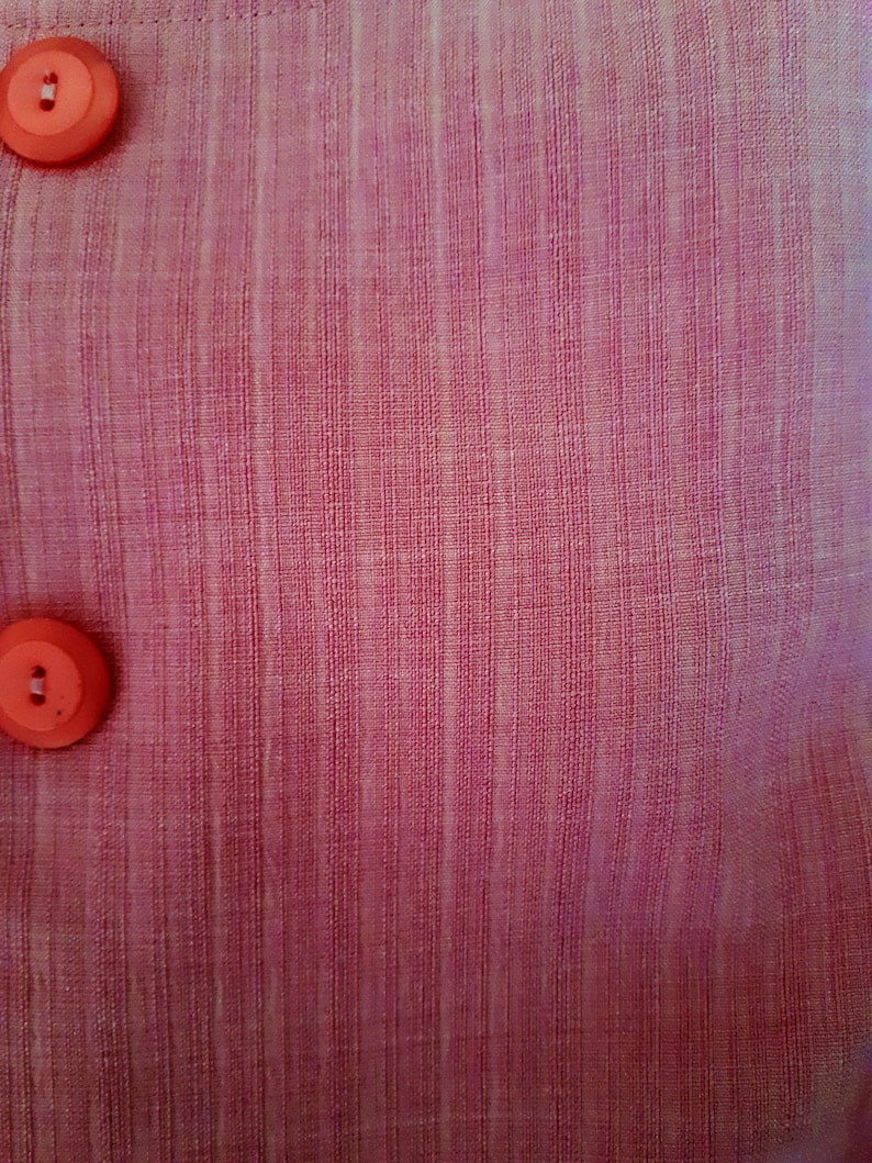 Vintage 1980s Leslie Belle Pink Blouse Size XL