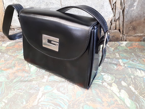 Vintage 1970s Hard Sided Handbag Box Purse