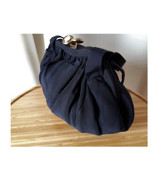 Vintage 1940s JR Julius Resnick Black Purse