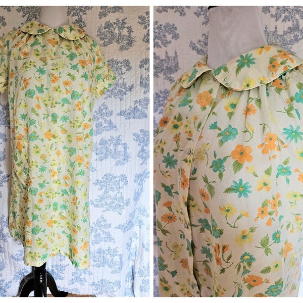 Size 14 Vintage 1990s JC Penney Summer Robe or Night Gown