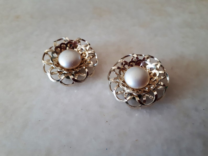 Vintage 1950s Clip On Earrings West Germany