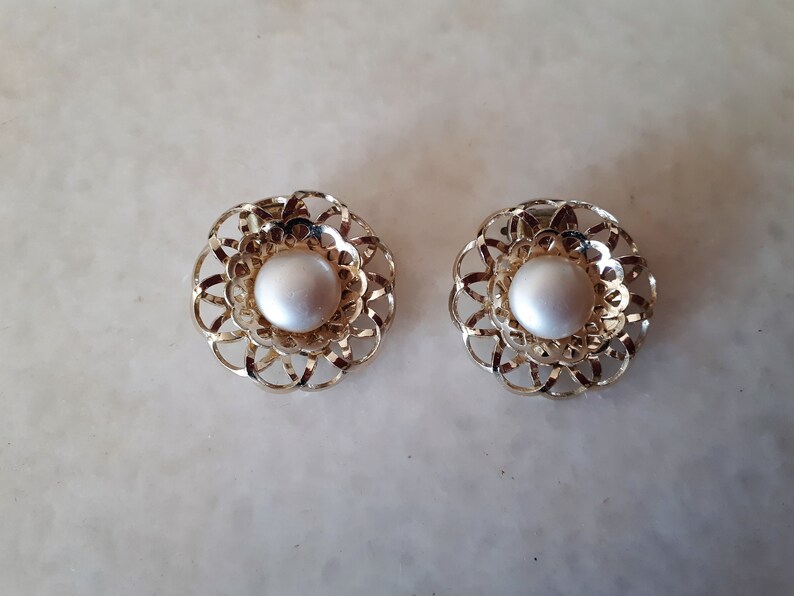 Vintage 1950s Clip On Earrings West Germany