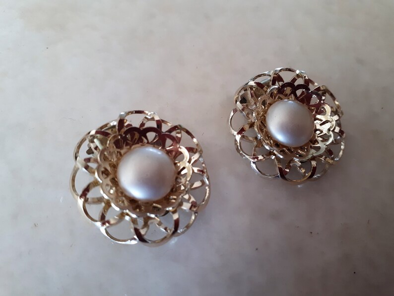 Vintage 1950s Clip On Earrings West Germany