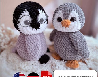 Penguin Amigurumi Crochet Pattern - Crochet Christmas Bird pattern