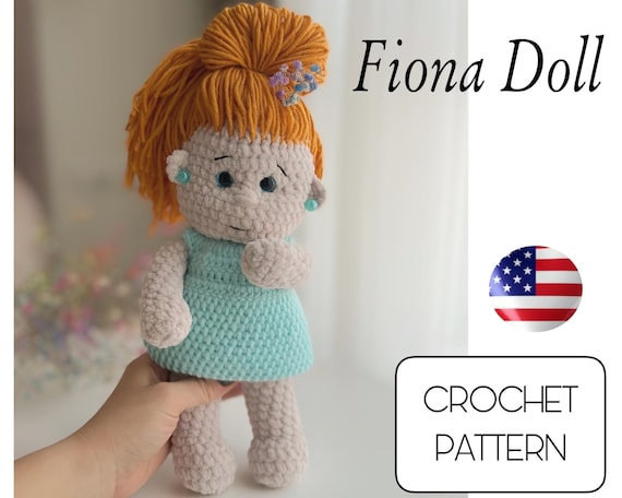 Buy Amigurumi Crochet Doll Fiona Pattern Easy Crochet Doll