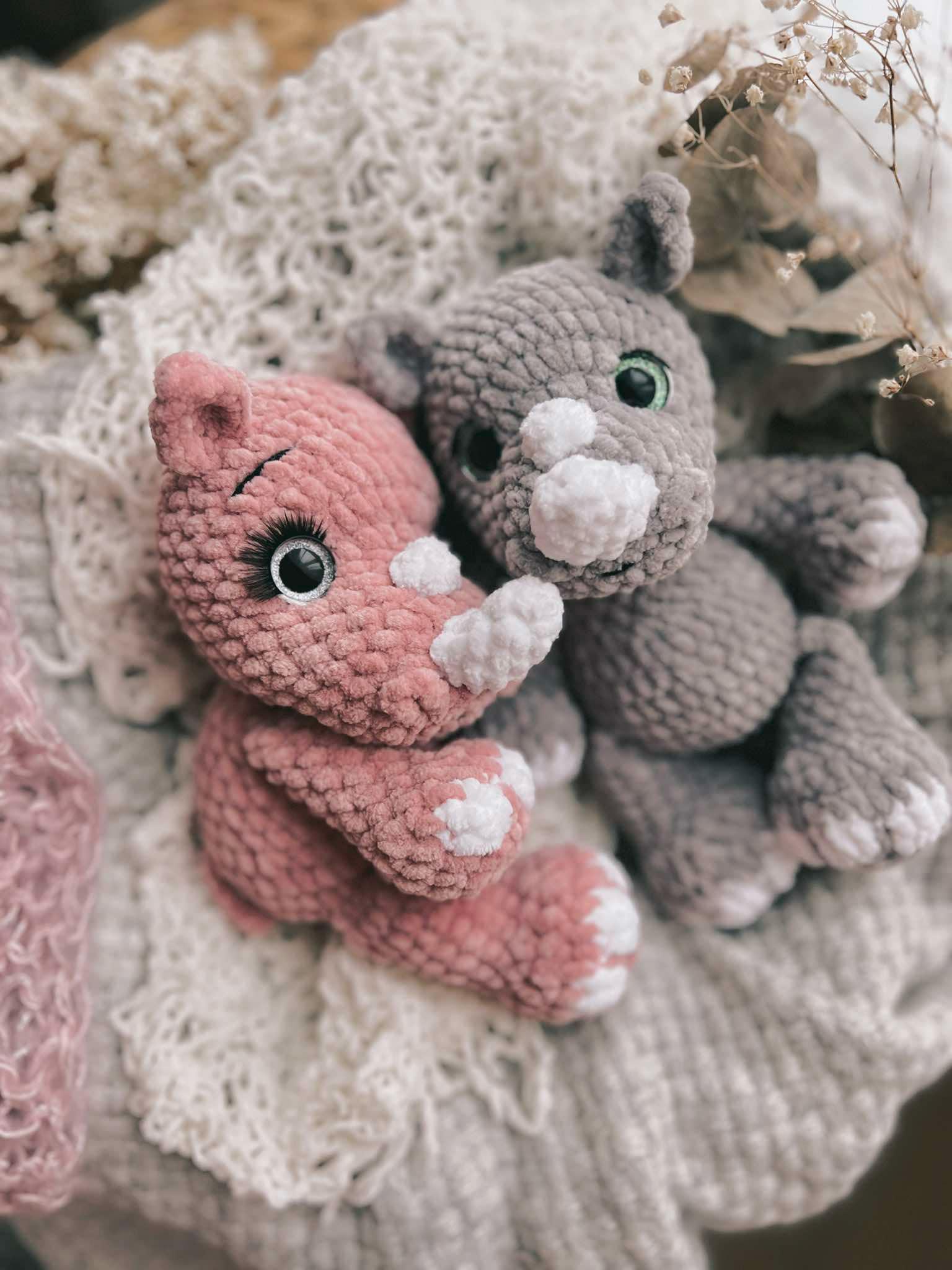 かぎ針編みのサイのあみぐるみパターン (PDF) - Etsy 日本