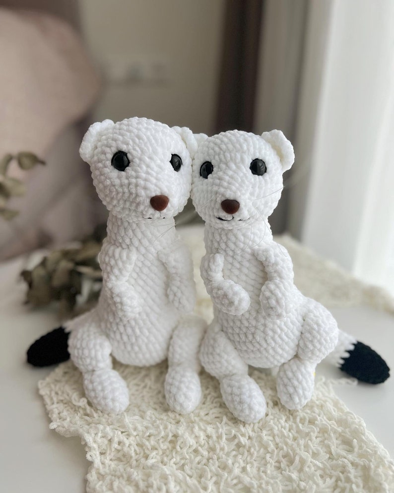 Weasel Rochet Pattern Weasel Amigurumi Crochet Pattern - Ermine PDF Pattern - Crochet Mink ...