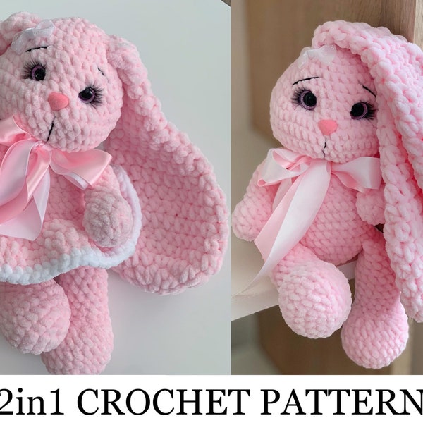 2in1 Häkelanleitung Hase Amigurumi Häkelanleitung - Tiere häkeln