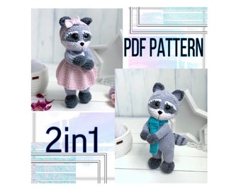 2in1 Raccoon Pattern