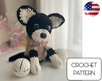 Chihuahua dog toy amigurumi crochet pattern