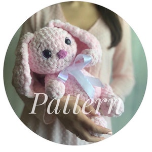 Big Bunny pattern, Plush toy for girl