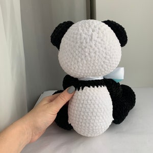 Crochet panda bear toy amigurumi pattern, easy crochet toy pdf pattern, crochet animals image 3