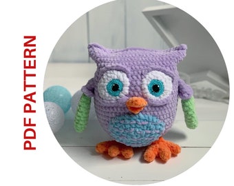 Crochet owl Hop-Hop