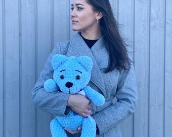 大きなクマのおもちゃのかぎ針編みパターン - 簡単なあみぐるみ