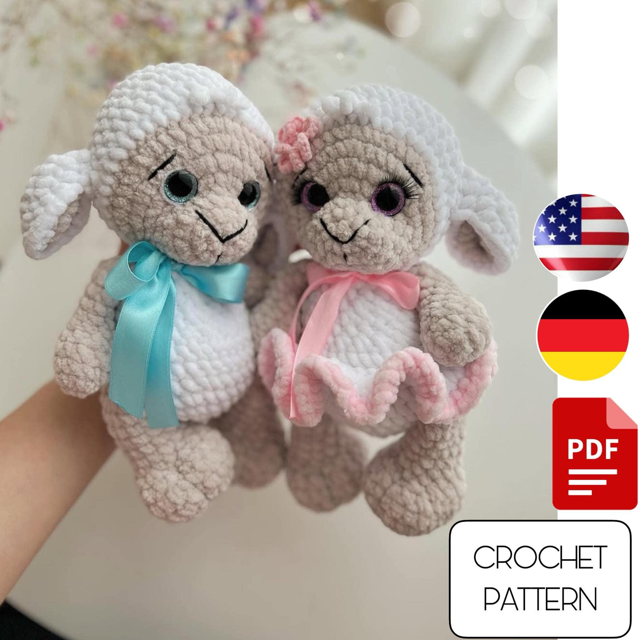 Crochet Lamb 2in1 Pattern - Amigurumi Sheep Toy Pattern PDF