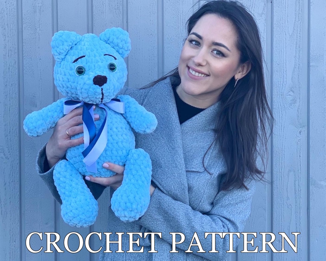 Big Bear Toy Crochet Pattern - Easy Amigurumi Teddy Bear PDF Crochet ...