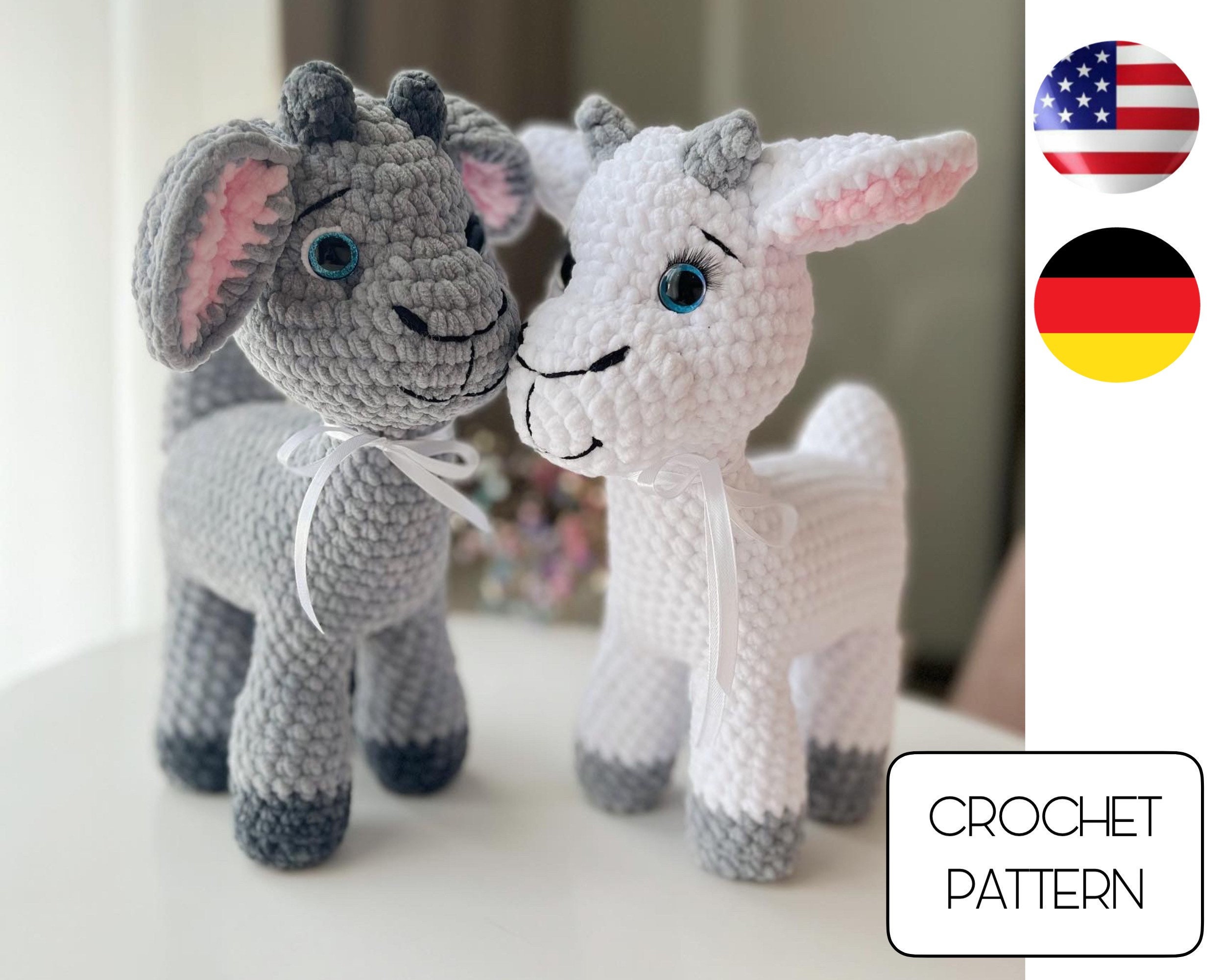 Kit amigurumi hoooked - giorgio la chevre - gris