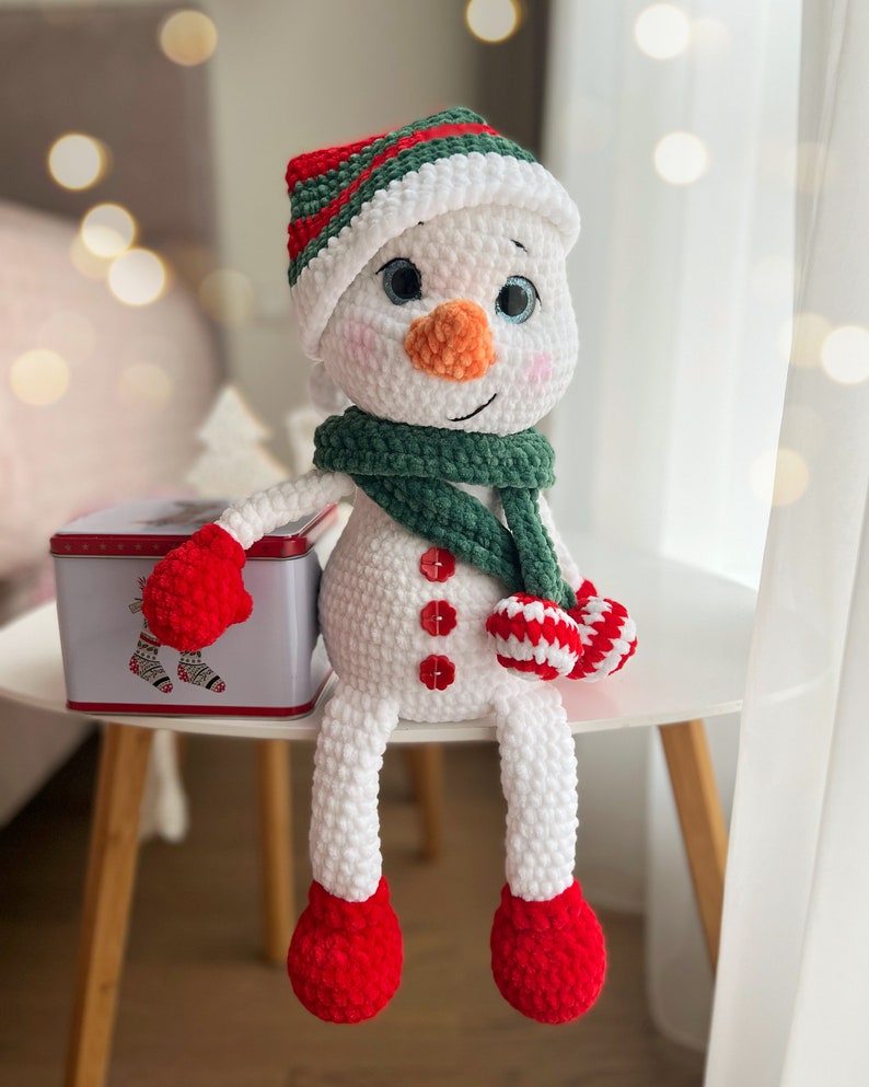 Crochet Snowman Toy Pattern