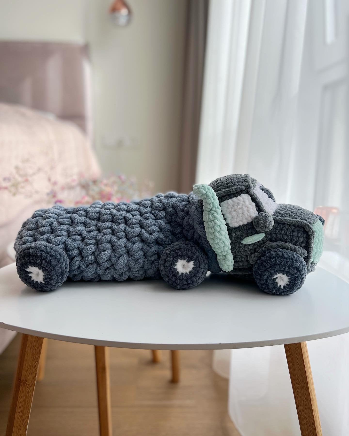 Crochet Truck Pyjama Case Toy - Pajamas Holder Crochet Pattern ...