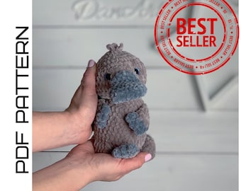 Baby platypus crochet pattern - Amigurumi Platypus - Crochet animals