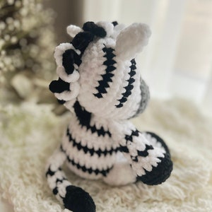 Crochet Giraffe Zebra Amigurumi Pattern Amigurumi Giraffe plush pattern Crochet Zebra Digital pattern Crochet animals image 5