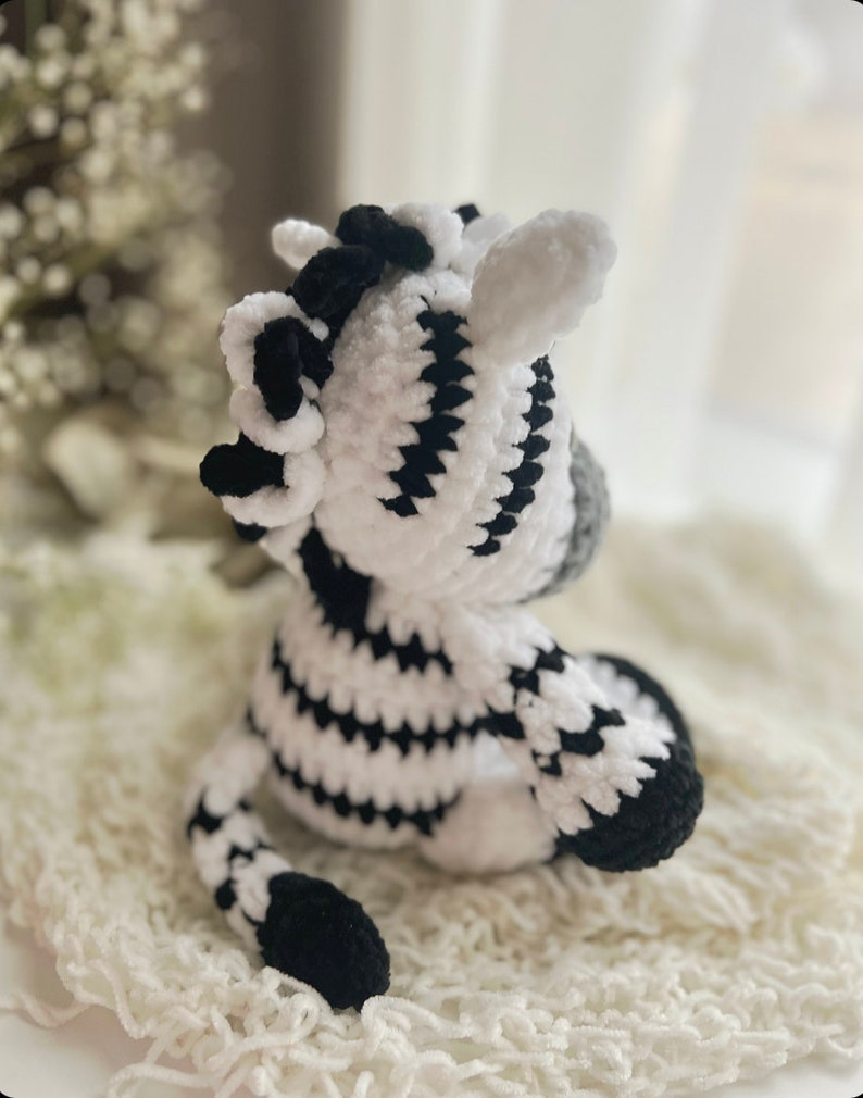 Crochet Giraffe Zebra Amigurumi Pattern Amigurumi Giraffe plush pattern Crochet Zebra Digital pattern Crochet animals image 5