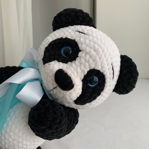 Crochet panda bear toy amigurumi pattern, easy crochet toy pdf pattern, crochet animals image 8