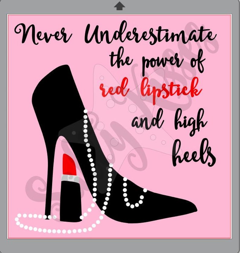 Lipstick Pearls & Heels SVG Silhouette/cricut - Etsy