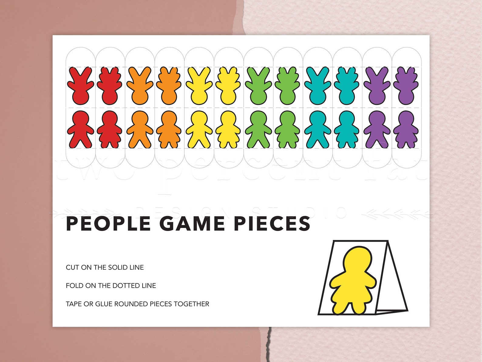 Printable Game Pieces Board Game Pieces Template Board Game Etsy Printable Game Pieces Board Game Pieces Template Board Game Etsy