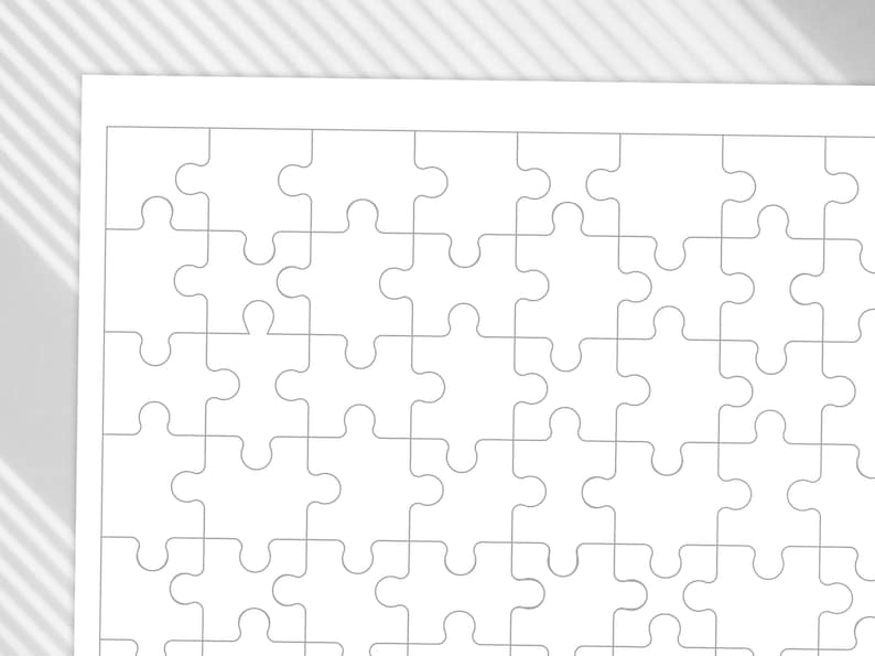 Blank Puzzle / Printable Puzzle / Printable Jigsaw / Jigsaw Etsy Blank Puzzle / Printable Puzzle / Printable Jigsaw / Jigsaw Etsy