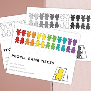 Printable Game Pieces Board Game Pieces Template Board Game - Etsy Canada