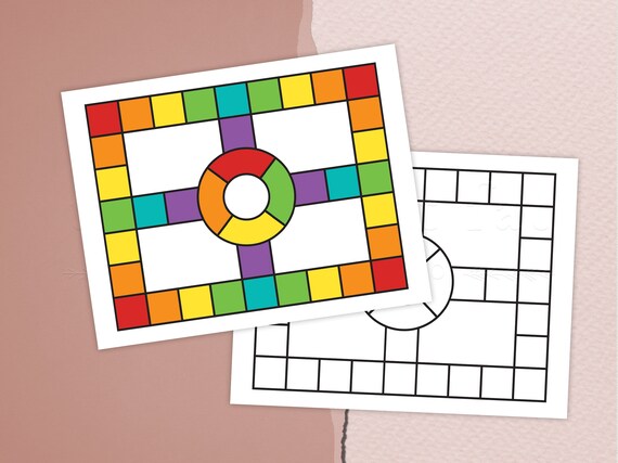 printable board game board game template blank board game etsy