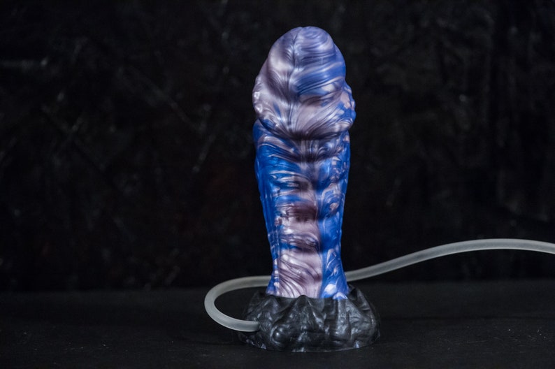 Custom silicone dildo Kollosos 19 cm length 6 cm diameter fantasy dildo with suction cup and cumtube image 8