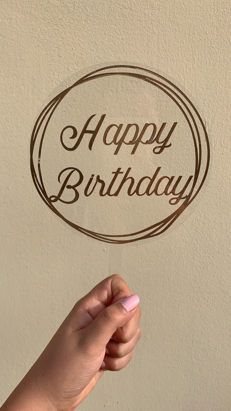 Custome Name Birthday Cake Topper Vinyl Cake Topper Cake Topper Personalised Cake Topper Acrylic Cake Topper Foil Cake Topper