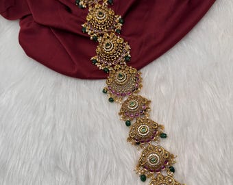 Matte kemp Pearls Beads Hair Pin Choti Indian Jewelry Jada Billalu