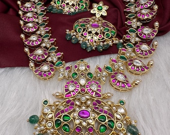 Jadau Kundan Mango Traditional Necklace, Indian  Jewelry