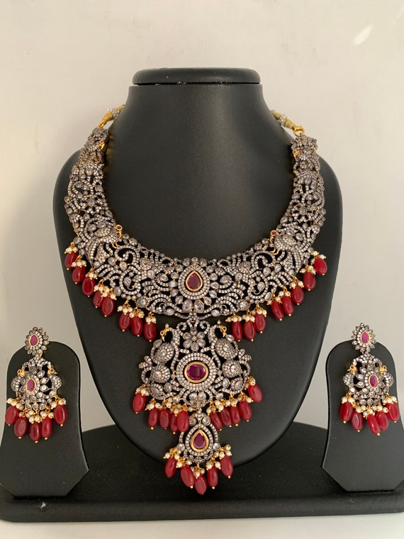 Red stone used in indian jewelry clearance