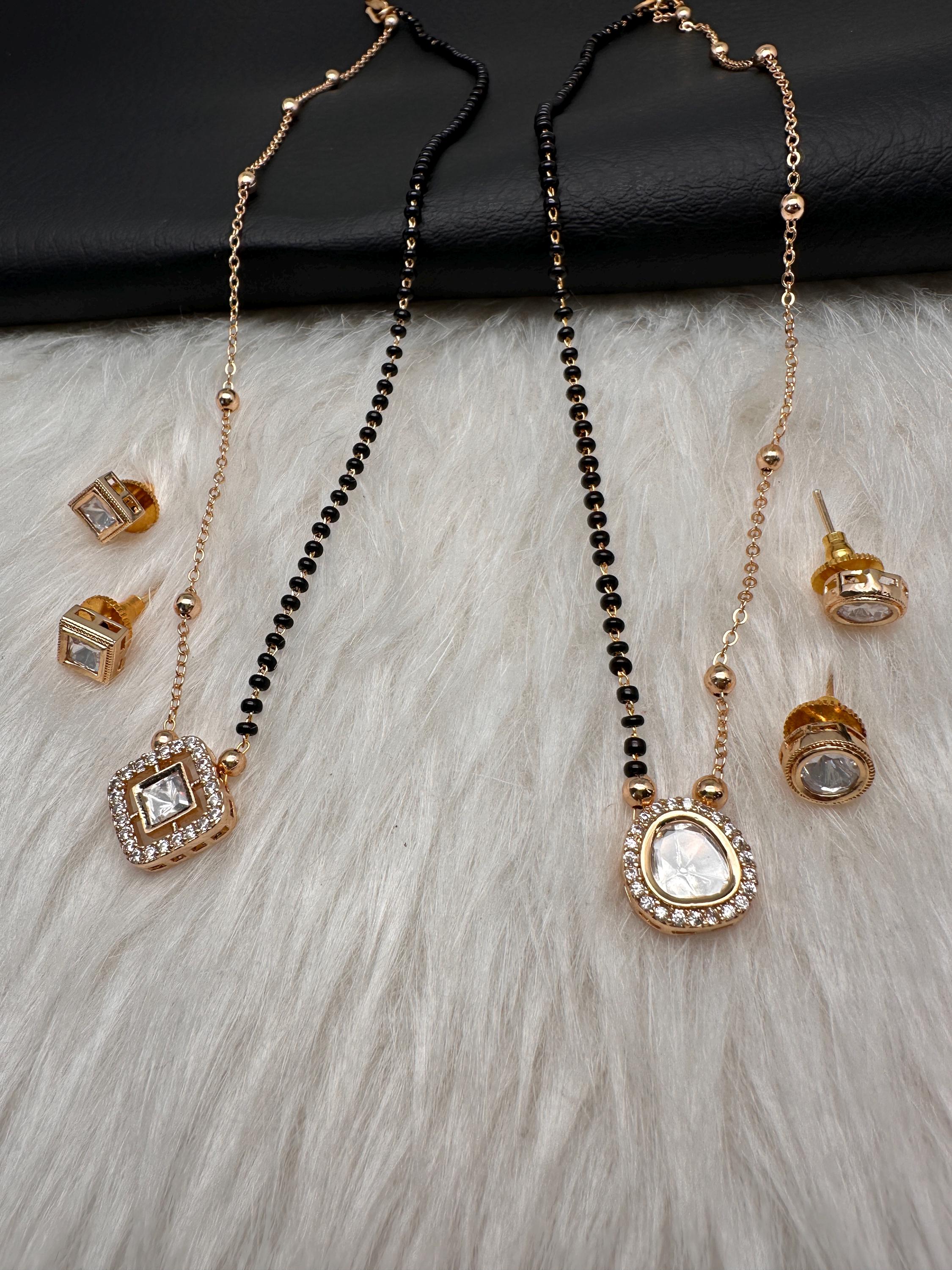 Mangalsutra Traditionnel Indien Finition Dorée Pour Femme