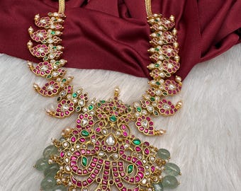 Jadau Kundan Mango Traditional Necklace, Indian  Jewelry