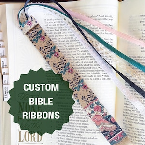 CUSTOM Bible Ribbons - Tassel bookmarks in assorted colors, quantities, and sizing of your choice