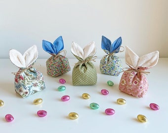 Easter bunny reversible treat bag / gift bag / Easter bag / bunny bag / reusable treat bag / Easter treat bag